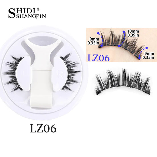 1 Pair Reusable Magnetic Eyelashes Tweezers Set